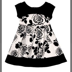 👗Sweet Heart Rose Floral Toddler Dress